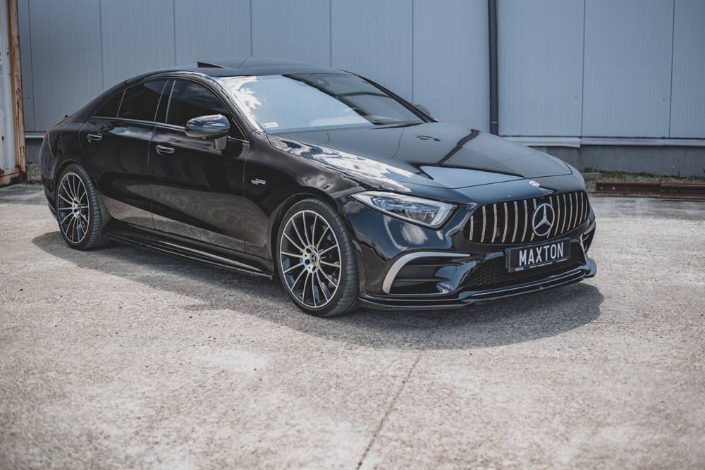 Voorspoiler V.1 Mercedes AMG CLS AMG Pakket & CLS53 C257 Maxton Glans Zwart