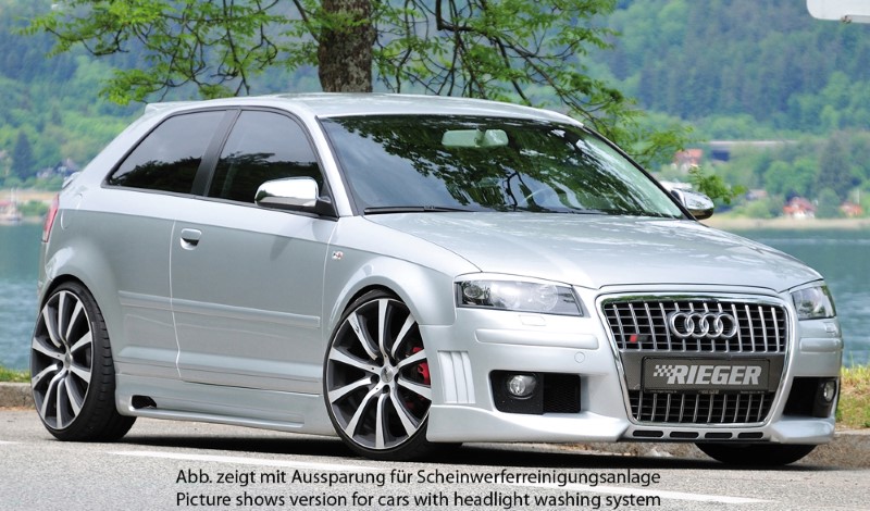 Voorbumper Audi A3 8P nieuw design Rieger