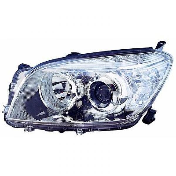 Koplamp links RAV 4 06-09 H11+HB3/Chroom