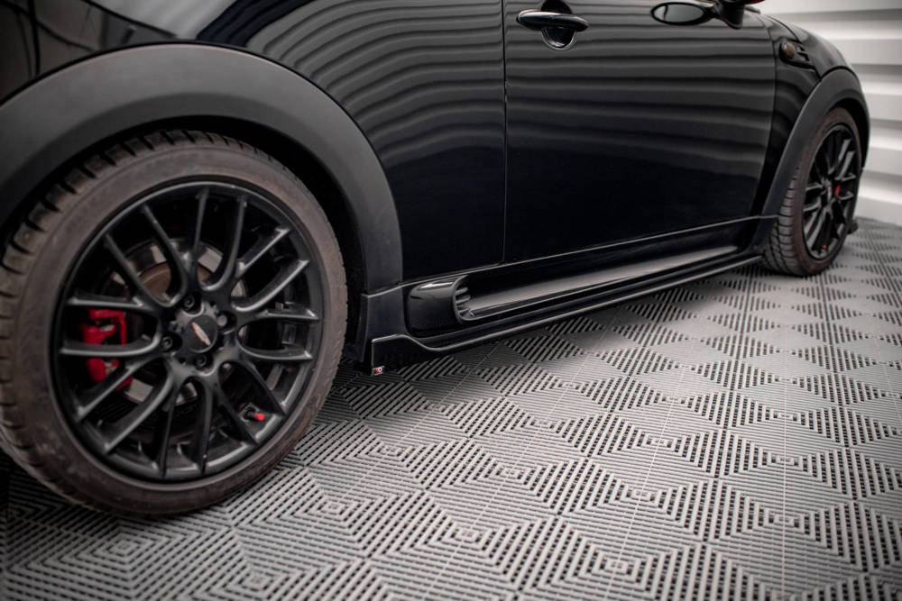 Zijskirts V.2 Mini Cooper John Cooper Works R56 Maxton Glans Zwart