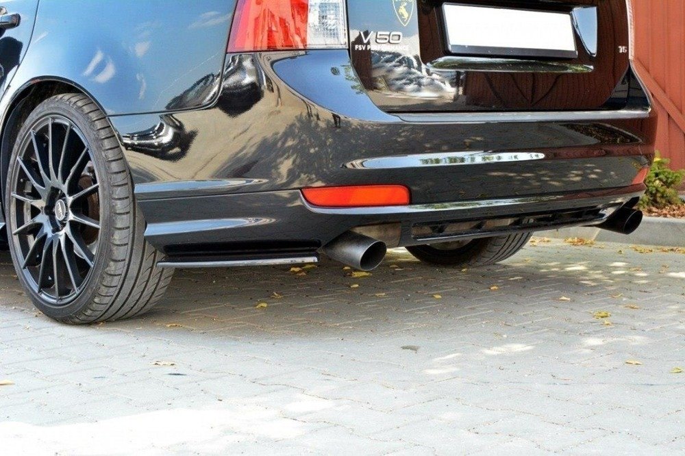 Achter Diffuser L + R Volvo V50F R-DESIGN Gloss Black
