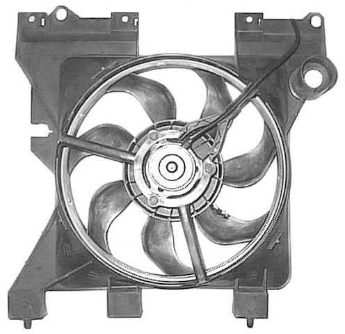 Radiator FAN PARTNER/DOBLO 01-05 335mm 1.1/1.4/1.6 BENZINE -A/C