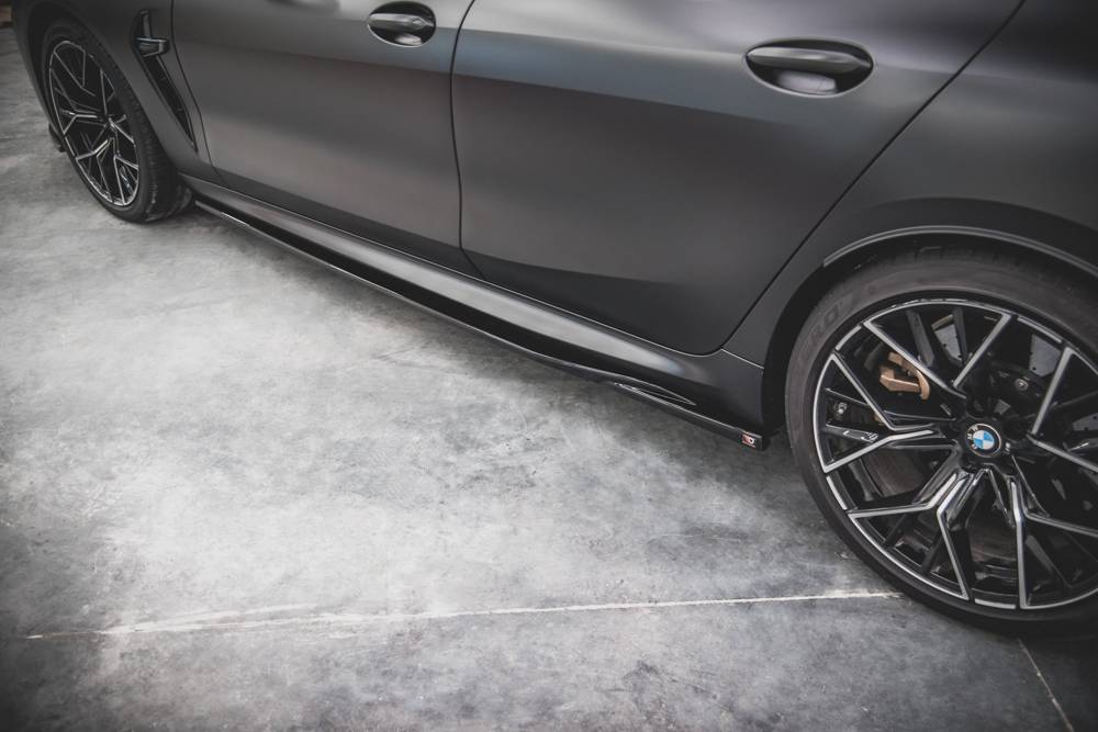 Sideskirts V.2 BMW M8 M850i Gran Coupe Maxton Glans Zwart