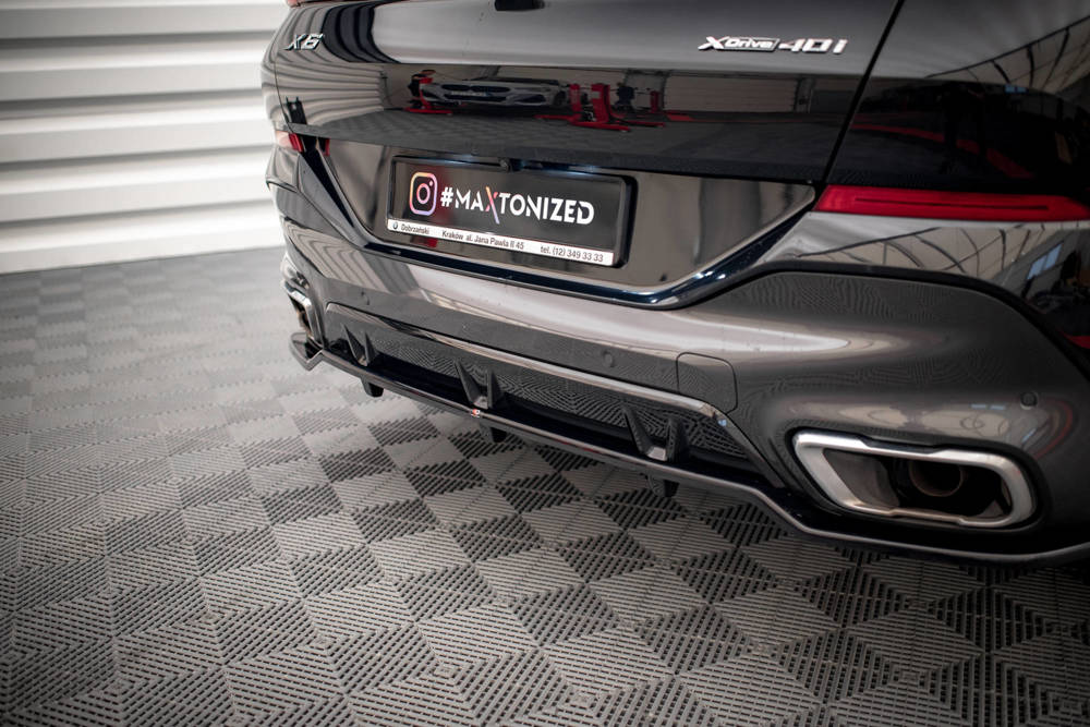 Diffuser V.2 BMW X6 M-pakket G06 Maxton Glans Zwart