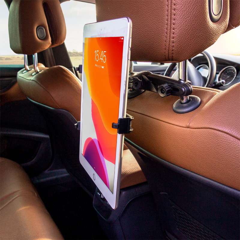 Universele tablet houder voor de hoofdsteun 110-210mm