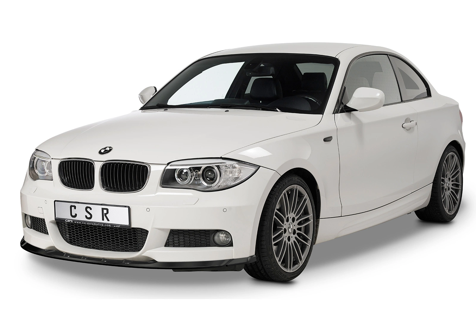Voorspoiler BMW 1er E82 / E88 M-Paket 10/2007–10/2013 (Facelift, LCI) – CSR Automotive – Glans Zwart