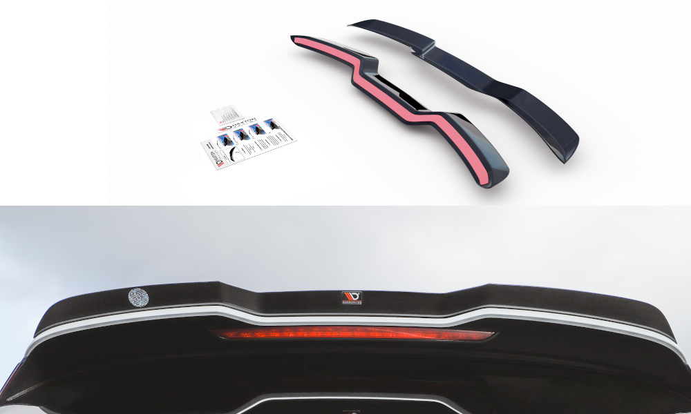 Spoilerkap V.3 Audi RS3 8V / 8V FL Sportback Glanzend zwart