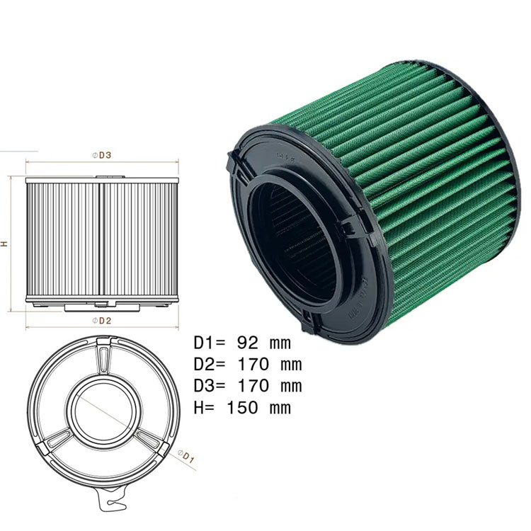 Green Luchtfilter Audi A4 (8W/B9) & A5 (F5) – Benzine, Diesel & Mild Hybrid