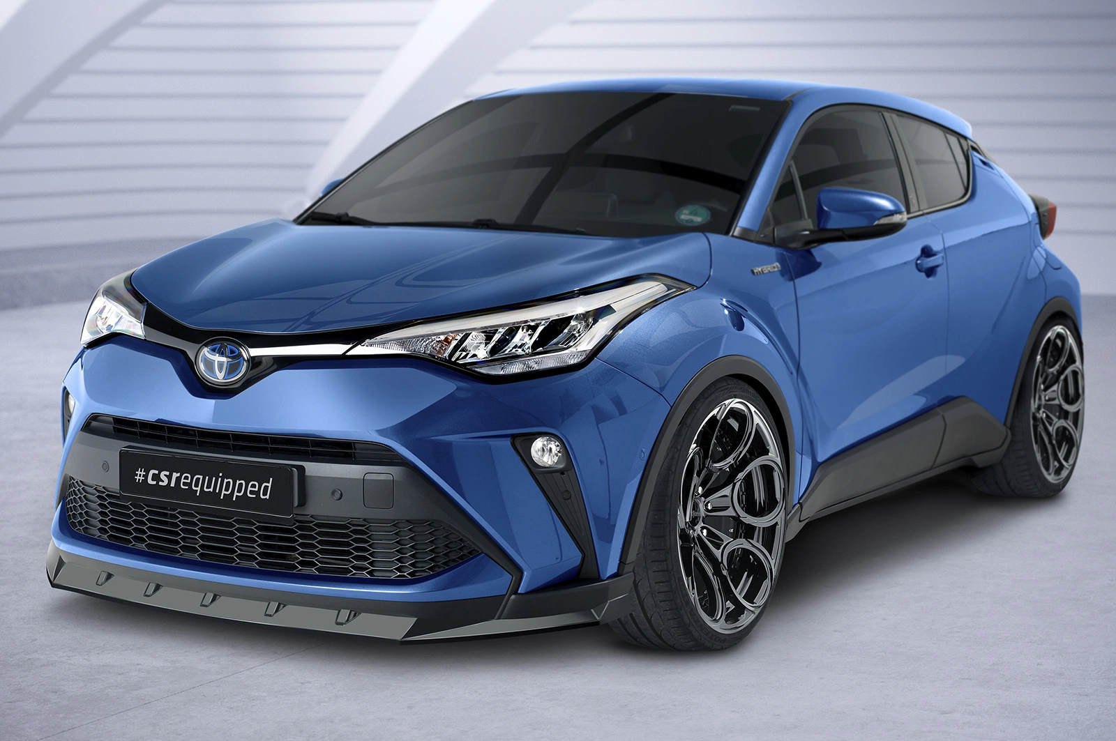 Voorspoiler Toyota C-HR Facelift 2020- Glans Zwart CSR
