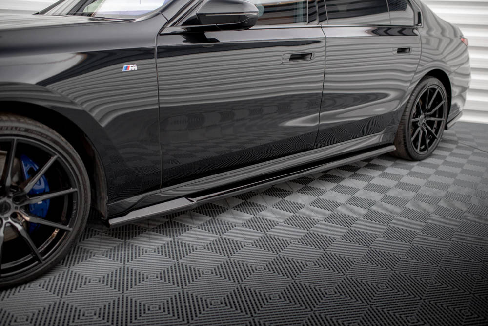 Zijskirts BMW 7 Serie G70 M Pakket Maxton Glans Zwart