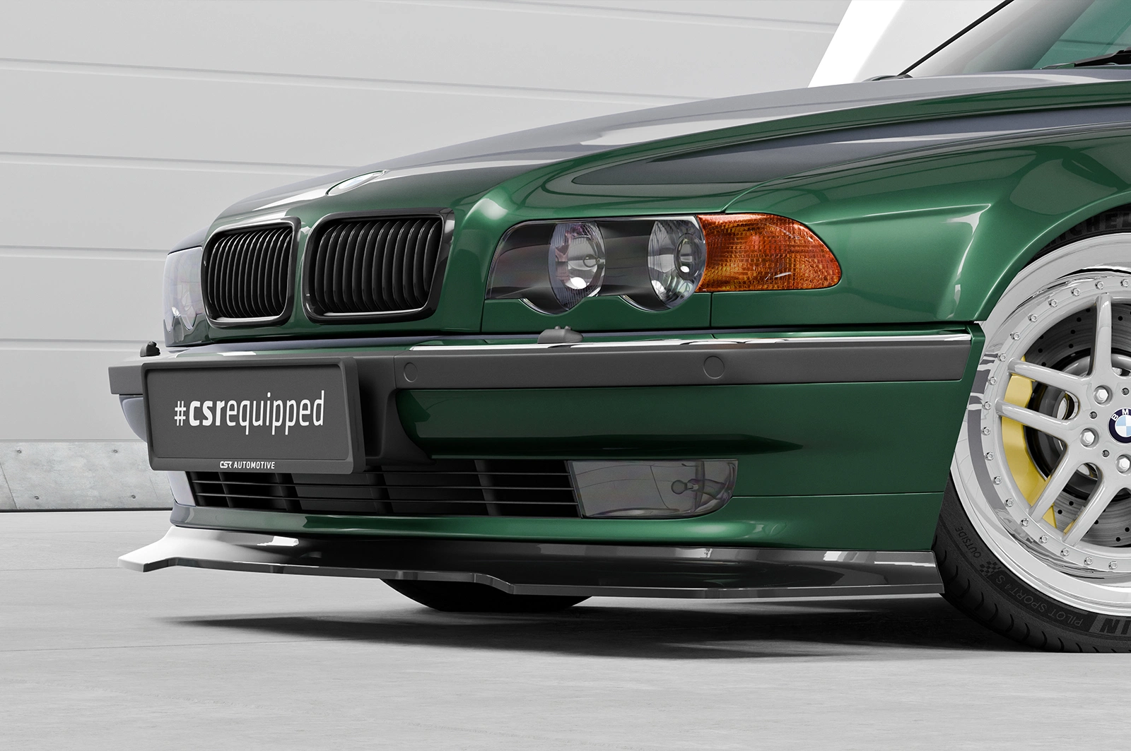 Voorspoiler für BMW 7er glans zwart
