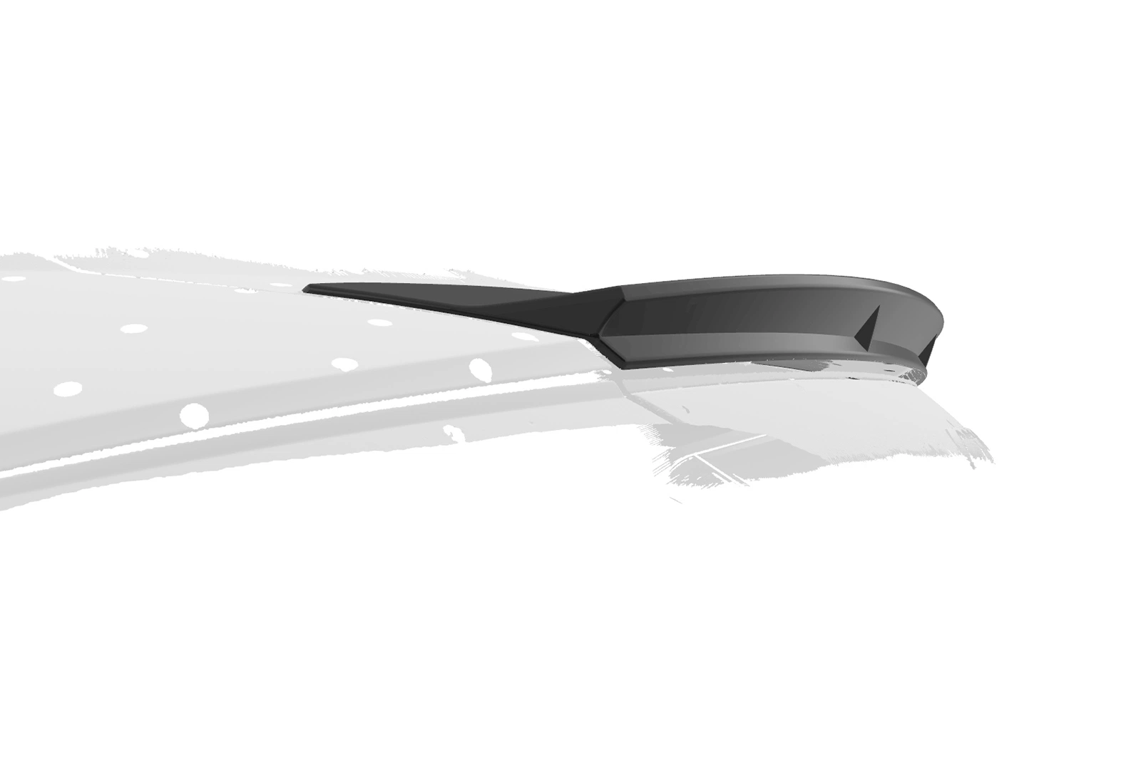 Achterspoiler Audi TT / TTS (FV/8S) Glans Zwart (2014–) CSR