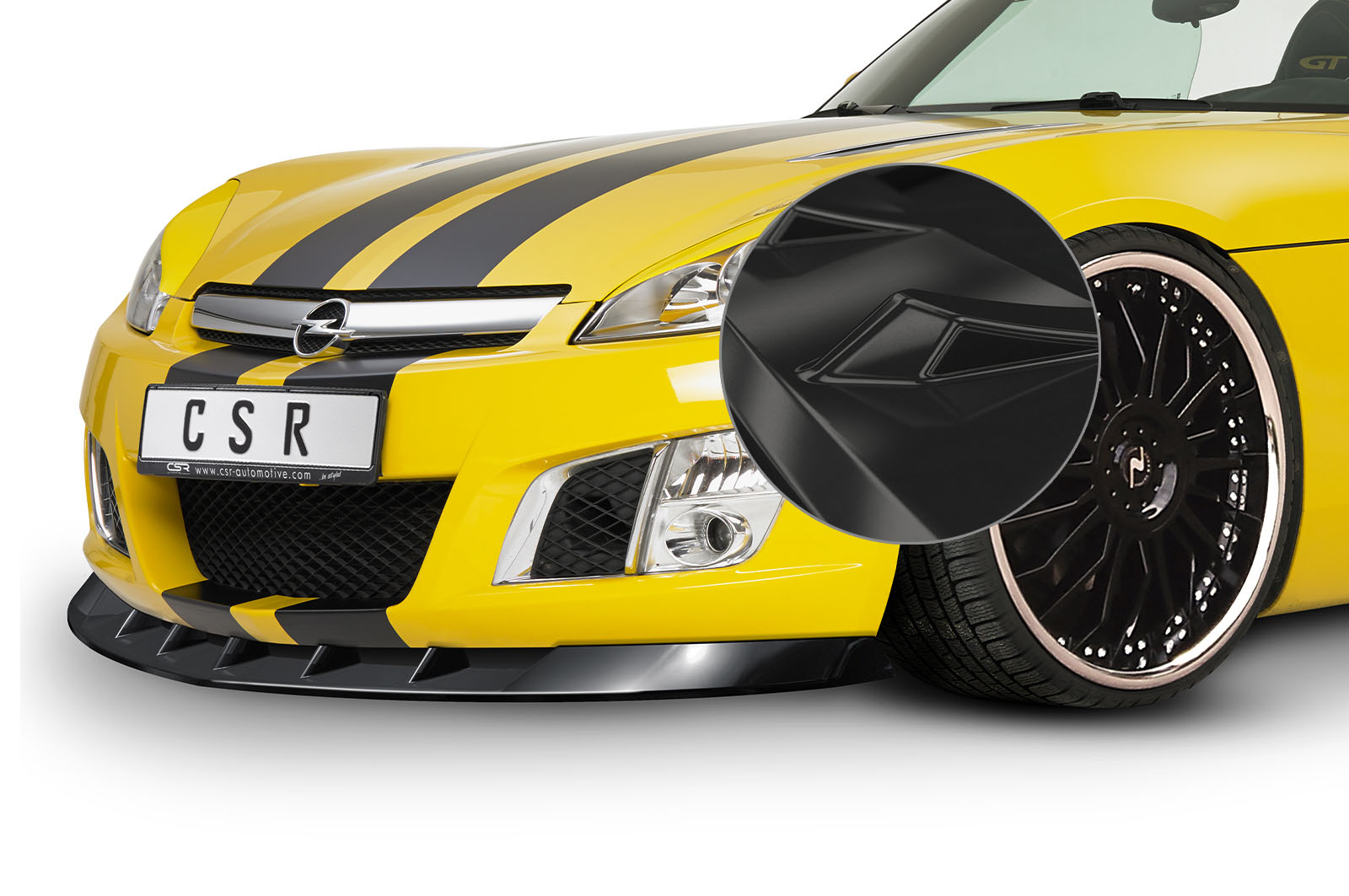 Voorspoiler Opel GT Roadster Glans Zwart – 2007–2009