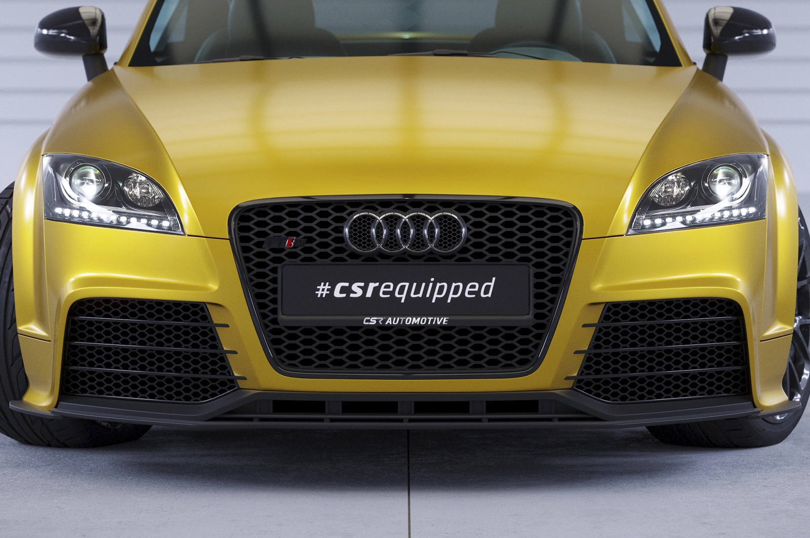 Voorspoiler Audi TT (8J) glans zwart