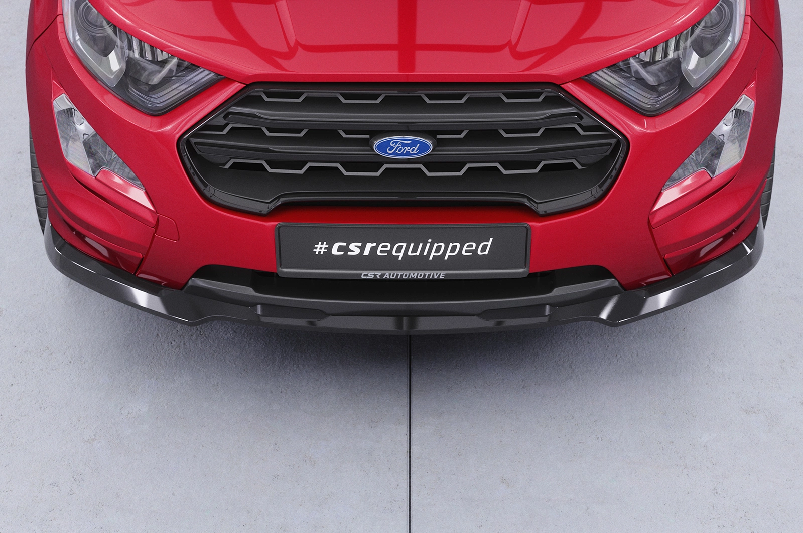 Voorspoiler Ford Ecosport MK2 ST-Line glans zwart
