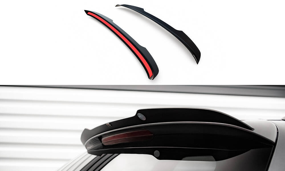 Spoiler Audi A4 S-Line / S4 Avant B8 FL Maxton Glans Zwart