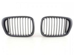 ABS Sportgrill BMW 5er Typ E39 Bj. 96-05 Carbon Look