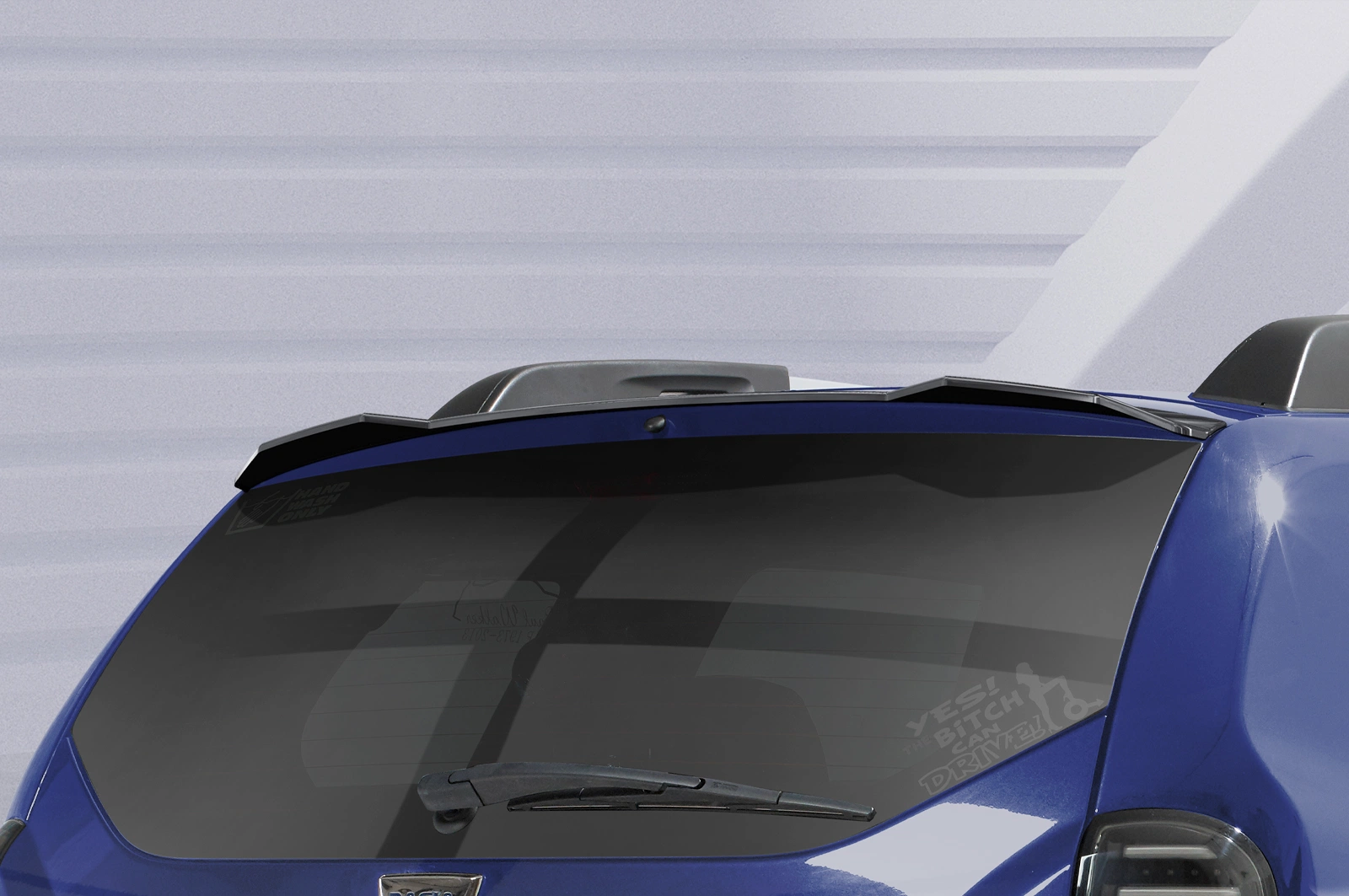 Achterspoiler Dacia Duster (1e Gen) Glans Zwart van CSR Automotive (2010-2018)