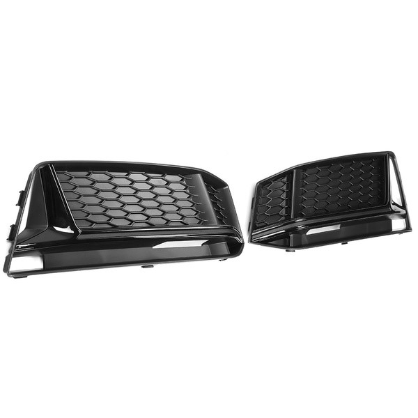 Mistlamp Grillen Audi A4 B9 2015-2019 S-Line RS-Look Zwart
