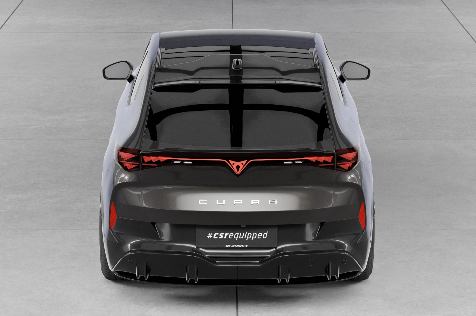 Achterspoiler voor Cupra Tavascan glans zwart