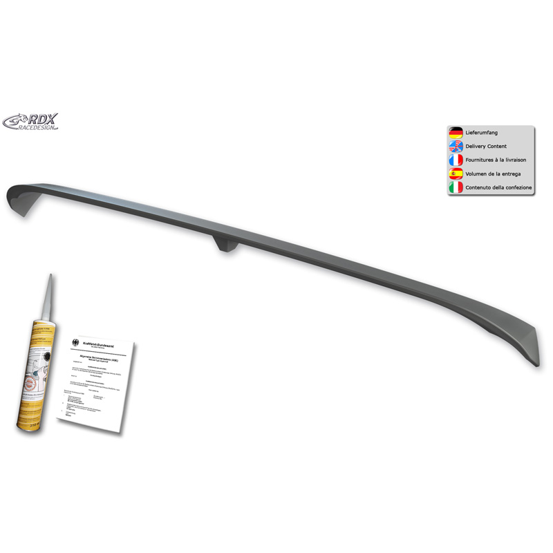 RDX Racedesign Dakspoiler  Volkswagen Multivan T7 2021- (met achterklep) (PU)