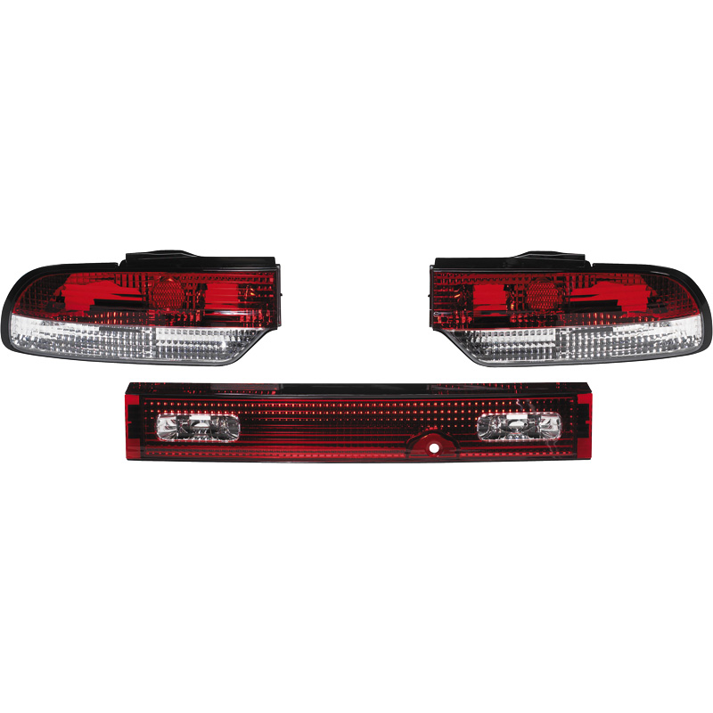 Set Achterlichten  Nissan Silvia S13 (180SX) - Rood/Helder (3-delig)