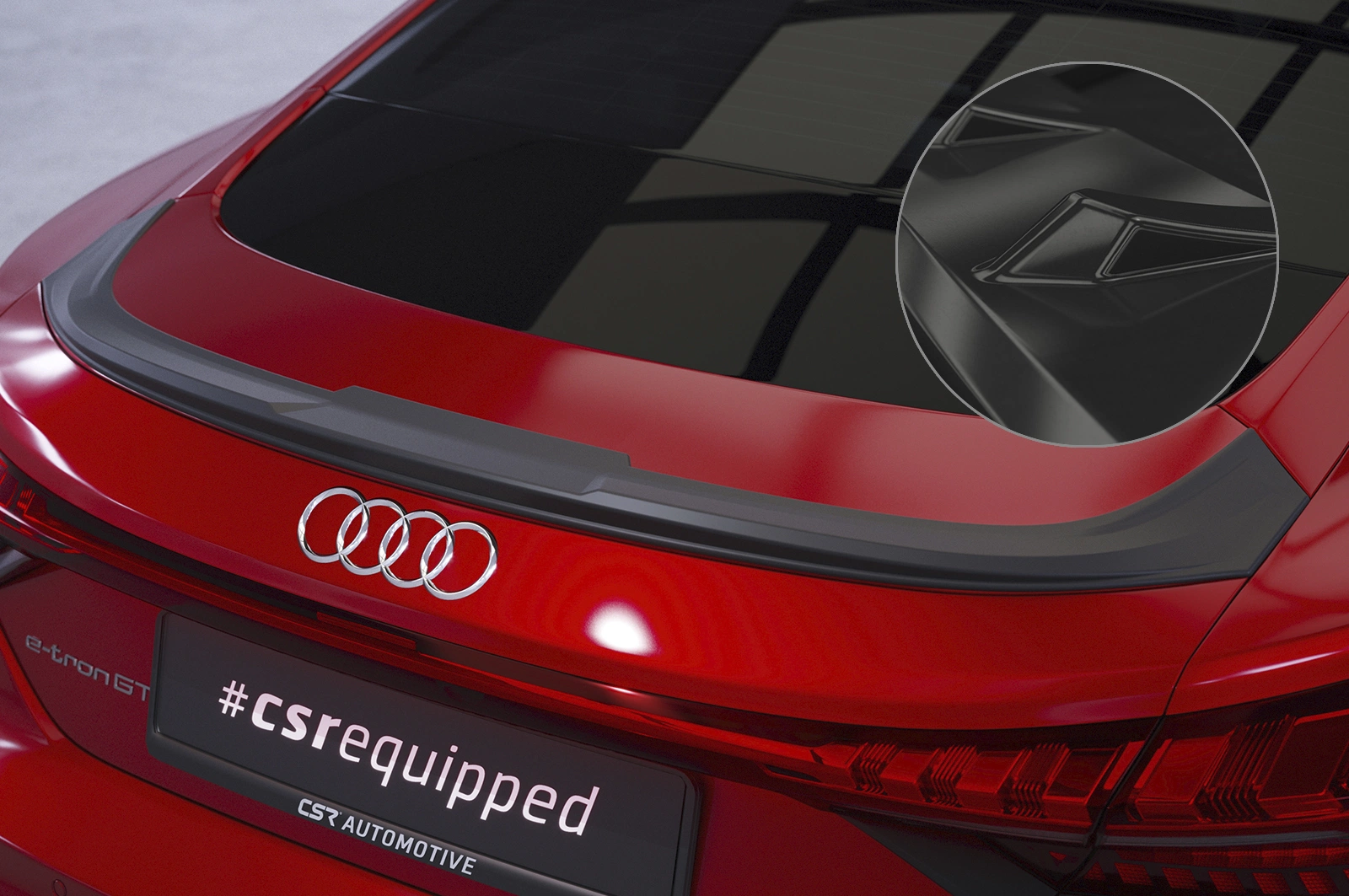 Achterspoiler Audi e-tron GT (FW) Glans Zwart – CSR Automotive
