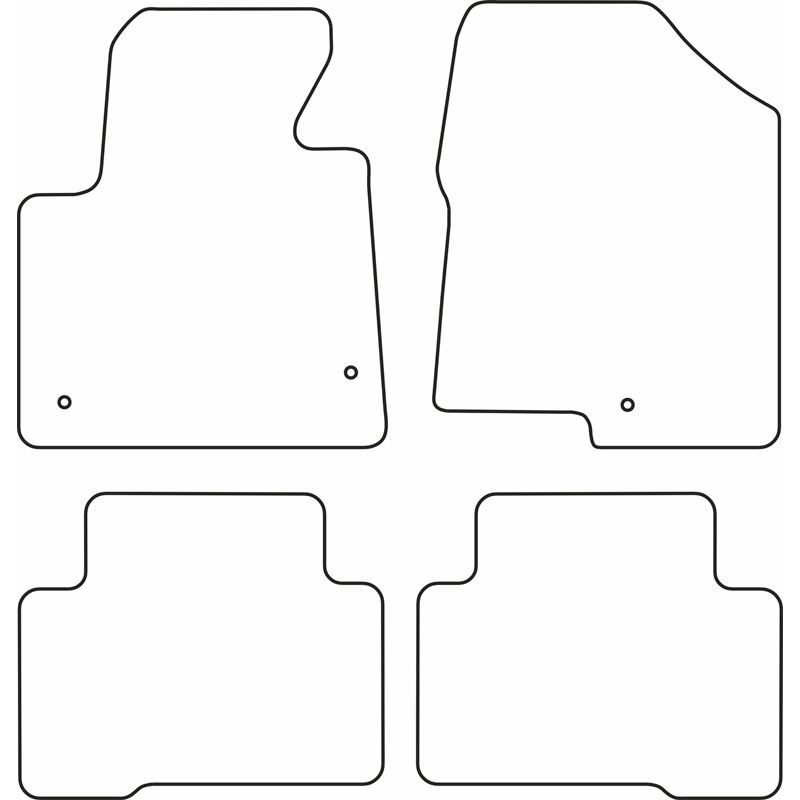 Automatten Hyundai Santa Fe 2013- (5 personen)