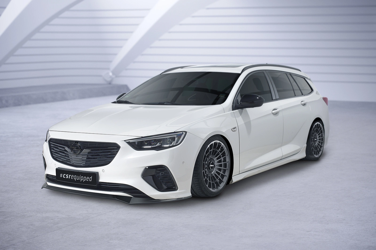 Voorspoiler Opel Insignia B GSI Glans Zwart van CSR Automotive (09/2017-02/2020 Vor Facelift)