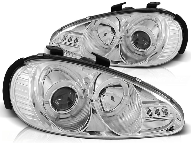Faros con Angel Eyes rings Mazda MX-3 negro