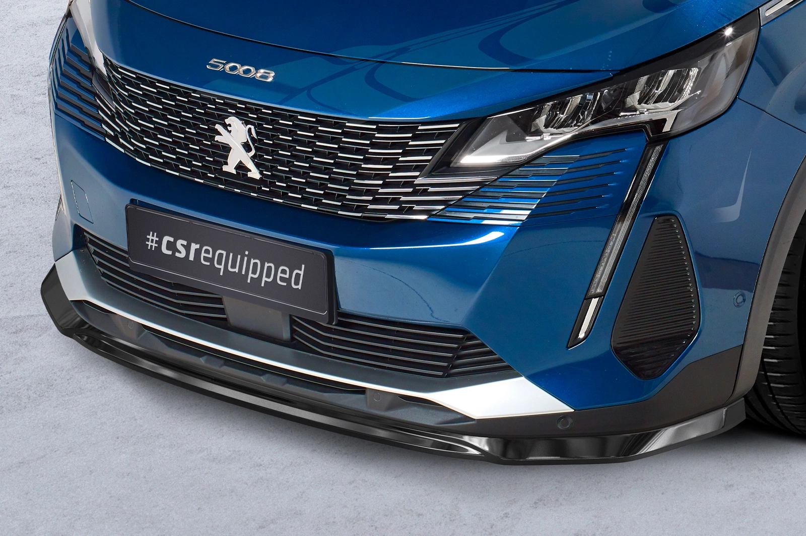 Voorspoiler Peugeot 5008 (2e Gen) Facelift Glans Zwart van CSR Automotive (2020-)