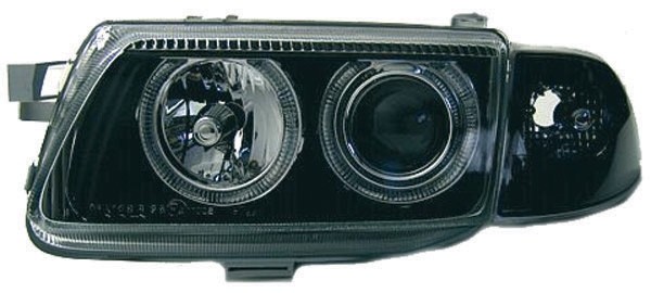Faros Opel Astra F Angel Eyes negro