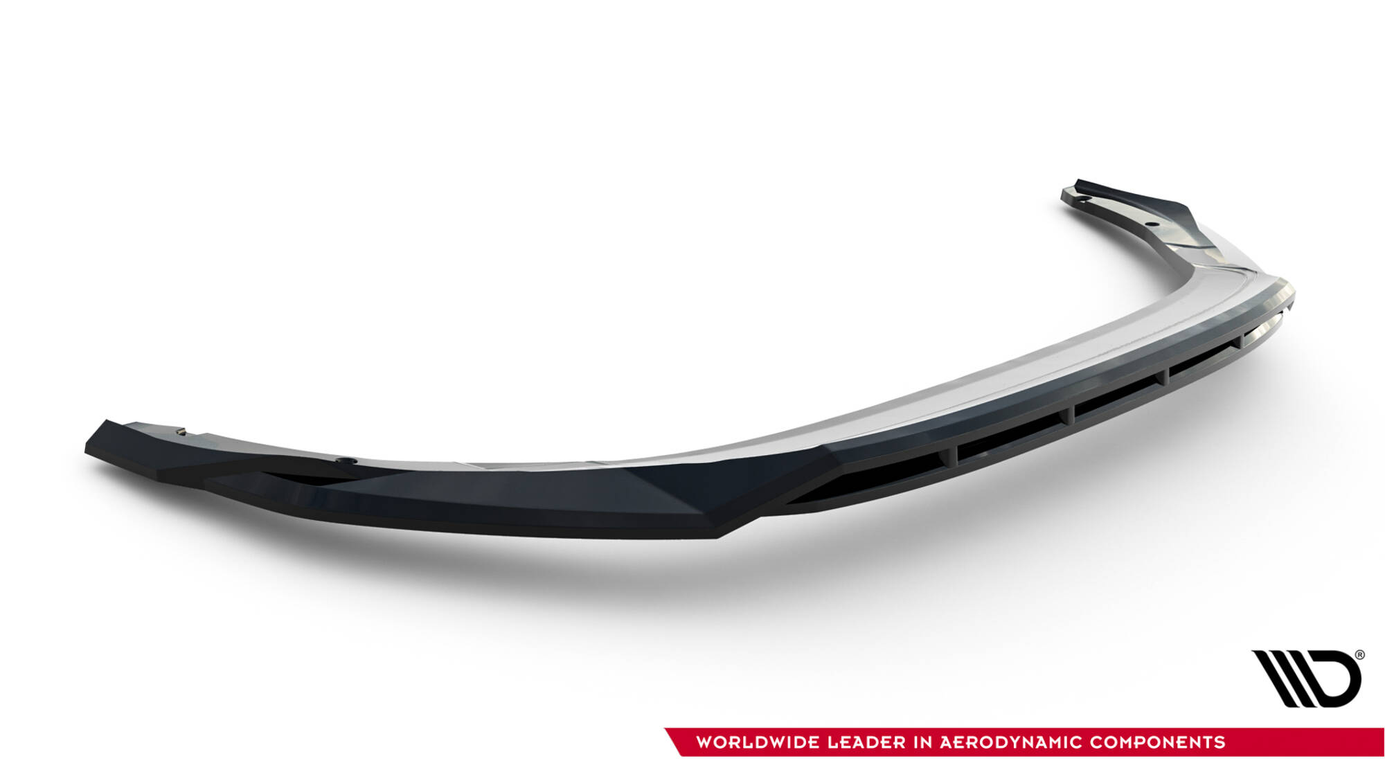 Voorspoiler V.1 Skoda Octavia RS Liftback MK4 / MK4 Facelift Maxton Glanzend zwart