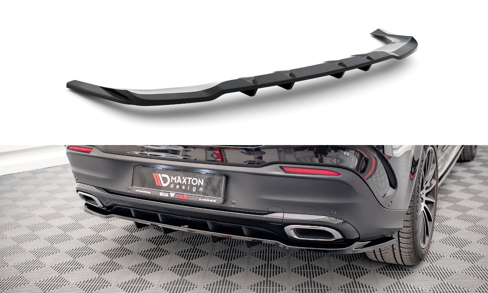 Diffuser Mercedes GLE Coupe AMG Pakket W167 Maxton Glans Zwart
