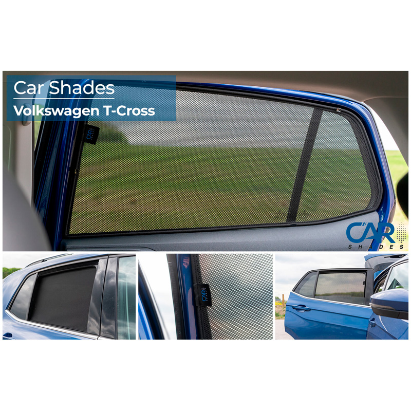 Set Car Shades (achterportieren)  Volkswagen T-Cross 2019- (2-delig)