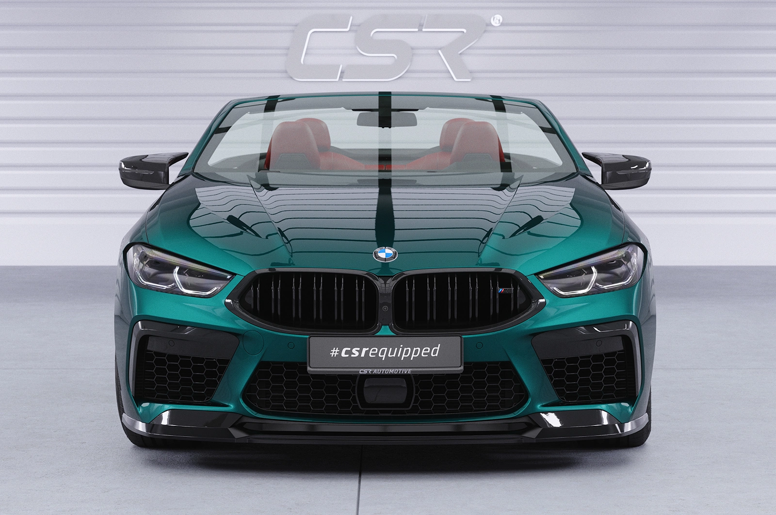 Voorspoiler BMW M8 Competition (F91/F92/F93) glans zwart