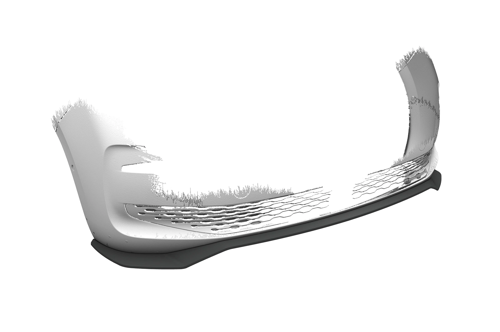 Voorspoiler VW T7 glans zwart