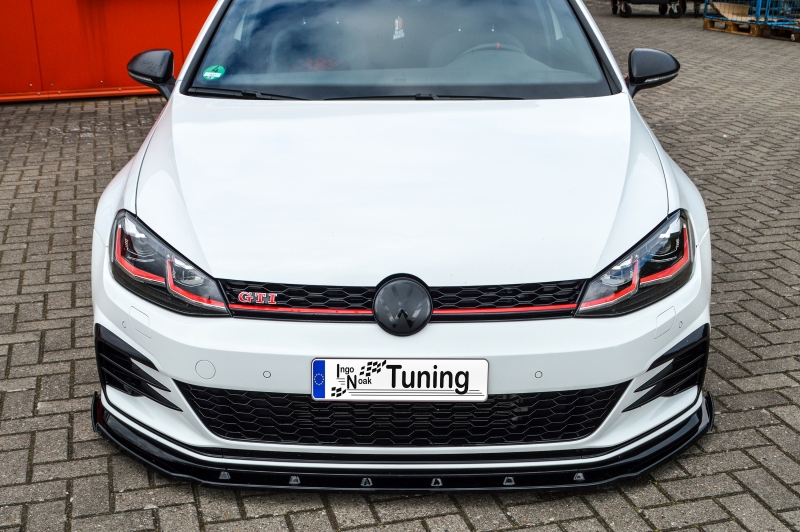 Voorspoiler met Canards Volkswagen Golf 7 GTI TCR Glans Zwart