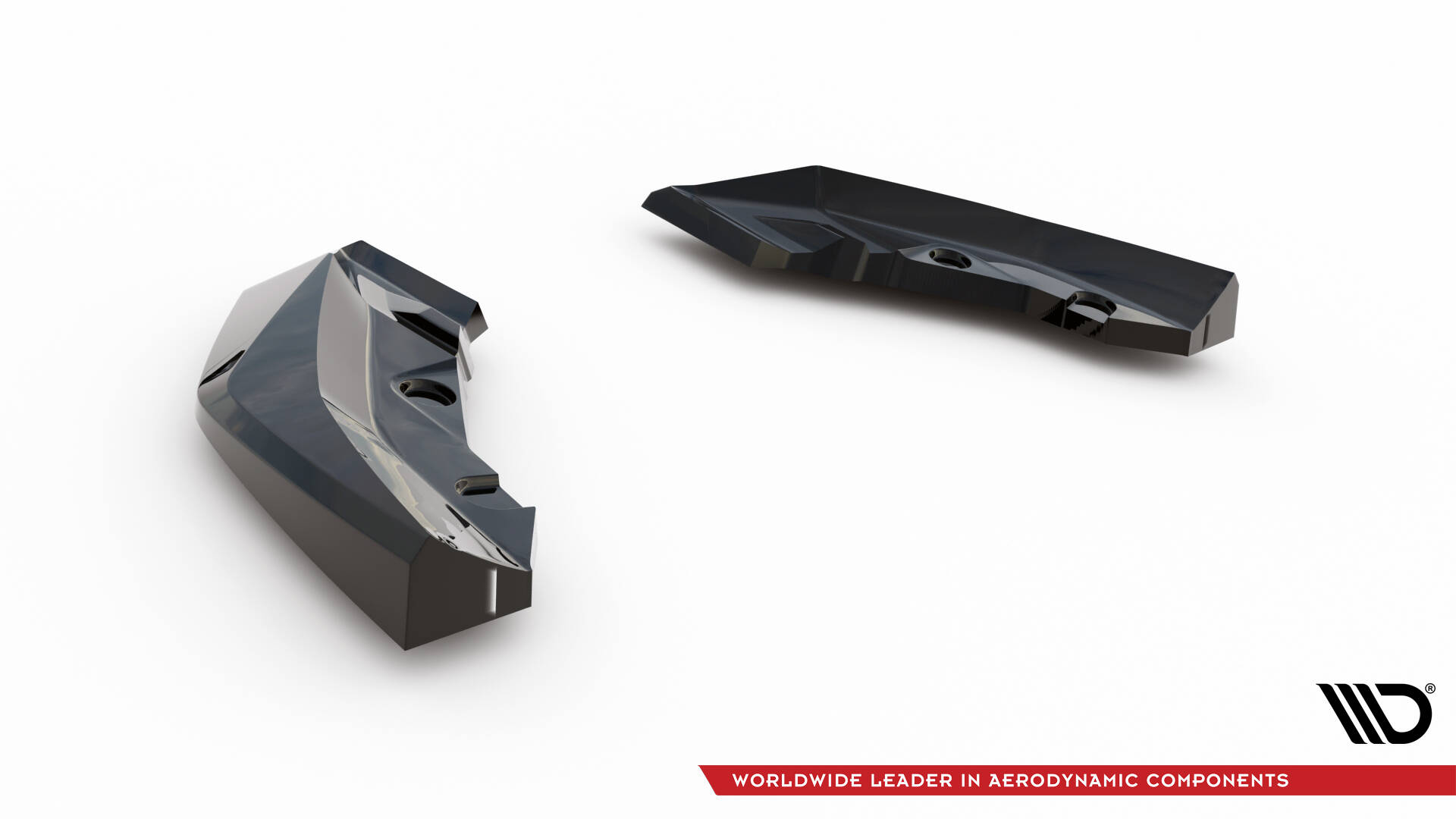 Achterzij Spoilers V.2 BMW M135i F70 Maxton Glanzend zwart