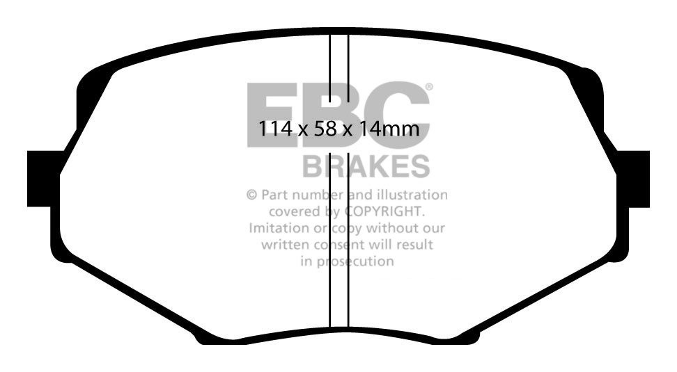 EBC Brakes MAZDA MX5 1.8 94-2005 Remblokken voorzijde