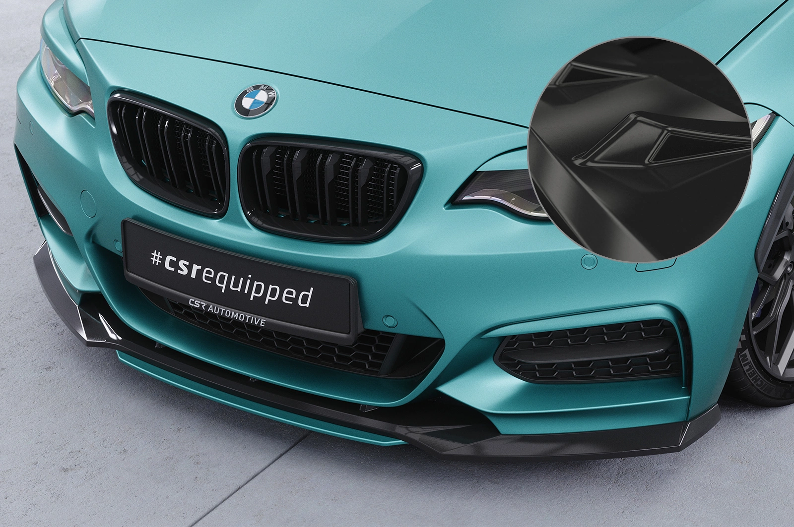 Voorspoiler BMW 2er (F22/F23) M-Paket Glans Zwart – CSR Automotive