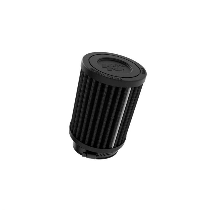 K&N Universeel Dryflow Zwart Luchtfilter Rond 48mm aansluiting, hoek 10 graden, 76mm diameter, 102mm hoogte (RU-3130HBK)