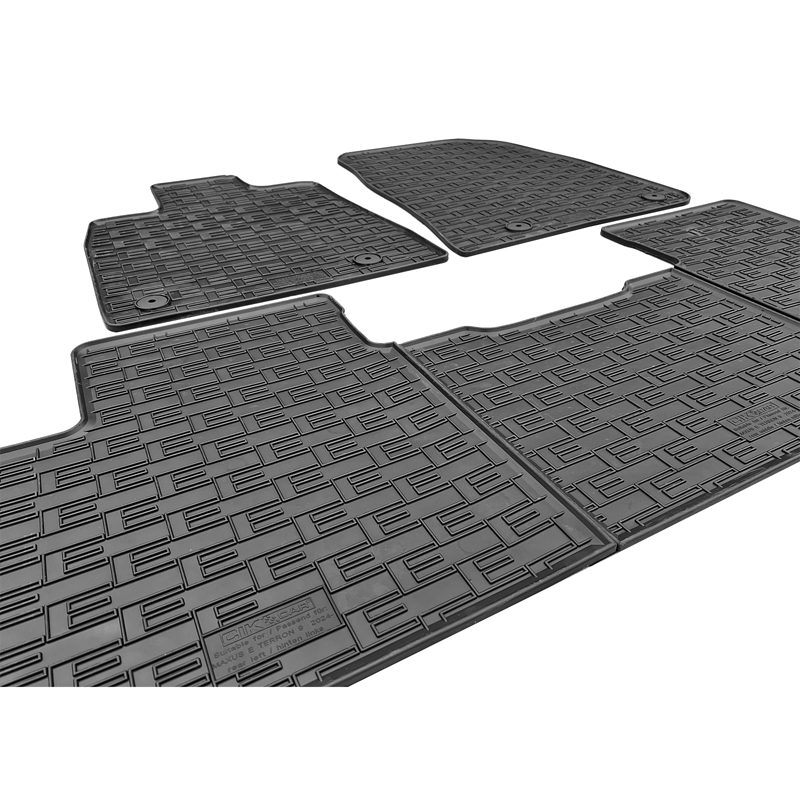 CIKCAR Rubber matten  Maxus eTerron 9 Pick-up 2024- (5-delig + montagesysteem)
