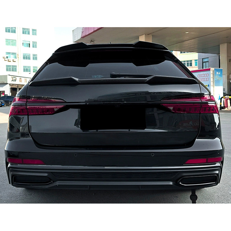 Onderste achterspoiler  Audi A6 (C8) Avant 2018-2024 (ABS Glanzend zwart)