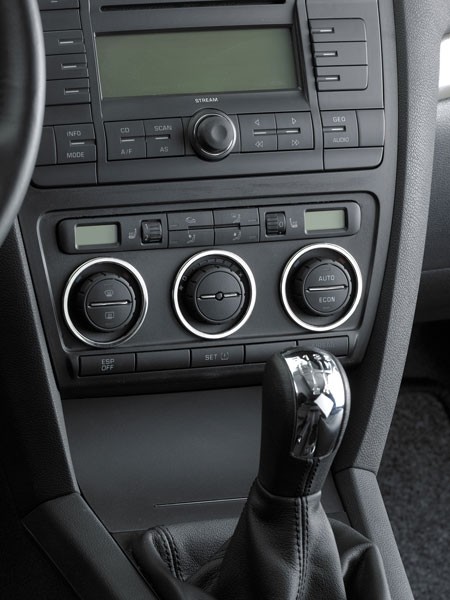 Chromen airco/ventilatorringen Climatronic Skoda Octavia II 6/04