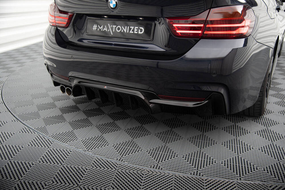 Diffusor BMW 4 Serie F32 F36 M-Pack Glanzend Zwart