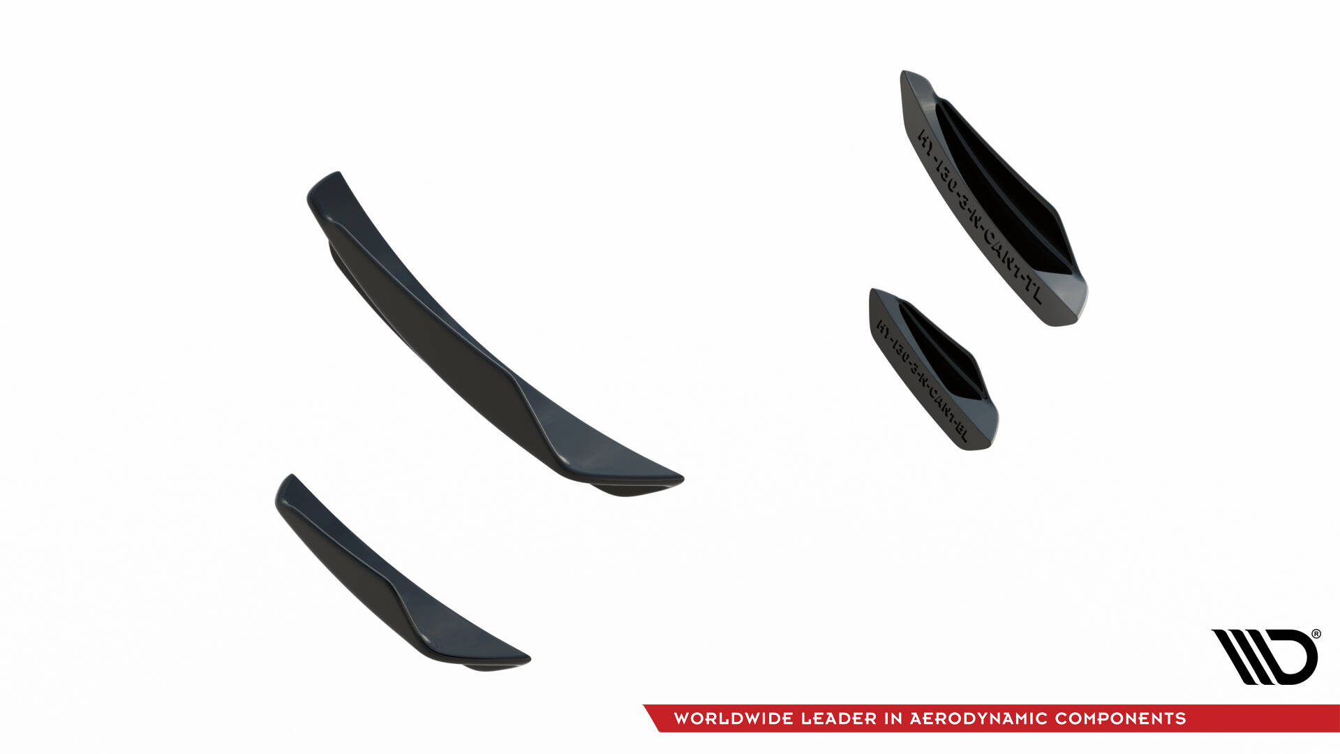 Voorbumper ( Canards ) Hyundai I30 N MK3 Maxton Glanzend zwart