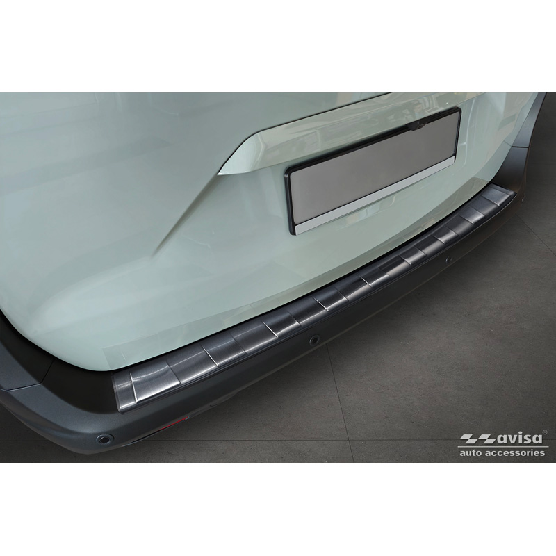 Zwart RVS Achterbumperprotector  Ford Tourneo Courier II / Transit Courier II 2023- 'Ribs'