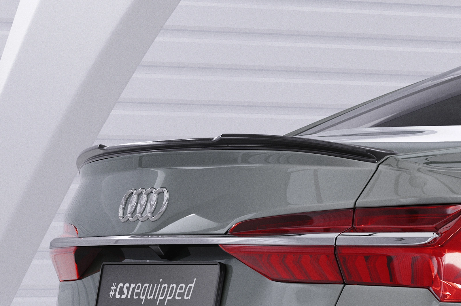 Achterspoiler Audi A6 C8 (Type F2) sedan glans zwart 2018–