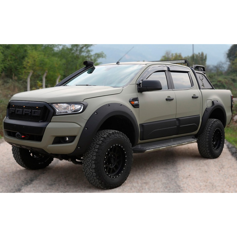 Deurpanelen  Ford Ranger T6/T7/T8 2012-2022 - Glanzend zwart